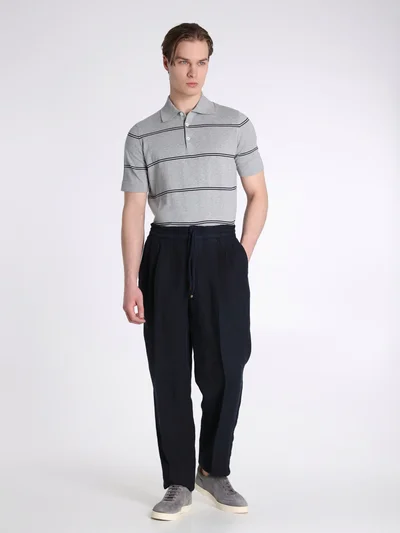 Брюки цвет синий — превью 2