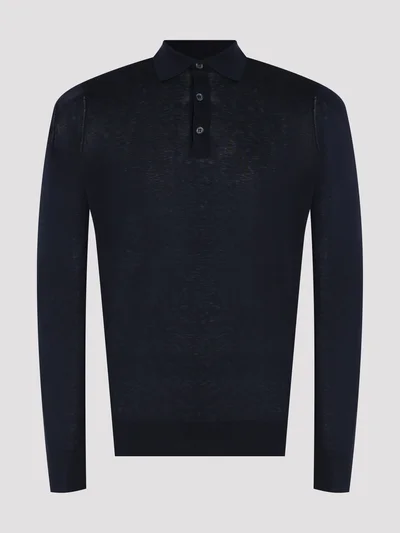 Джемпер цвет синий — превью 1