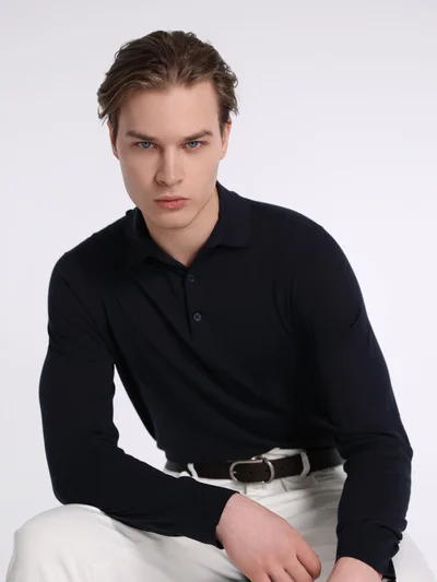 Джемпер цвет синий — превью 2