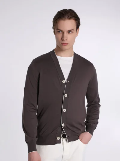 Кардиган цвет кофейный — превью 2