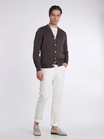 Кардиган цвет кофейный — превью 3