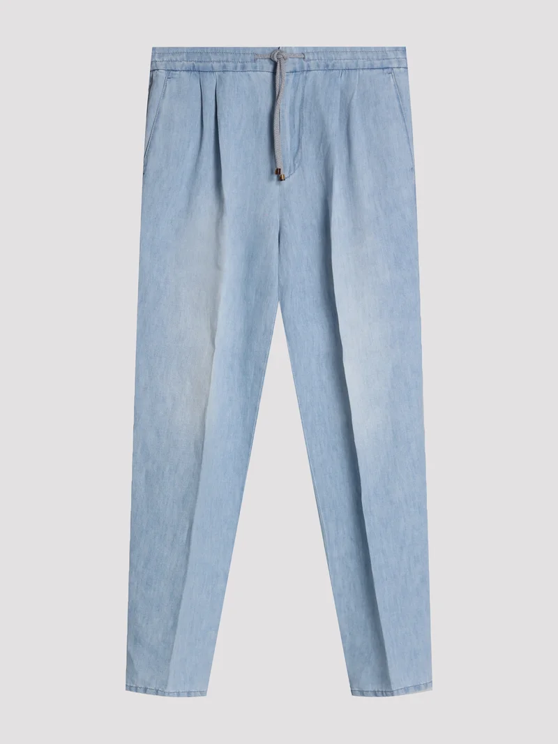 Джинсы цвет голубой