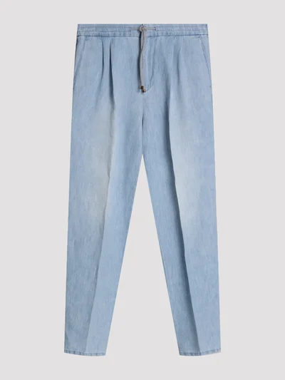 Джинсы цвет голубой — превью 1