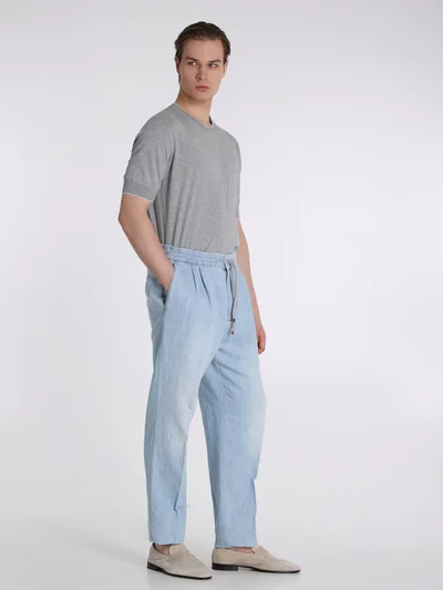 Джинсы цвет голубой — превью 2