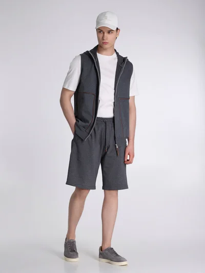 Жилет цвет темно-серый — превью 2