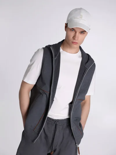 Жилет цвет темно-серый — превью 4