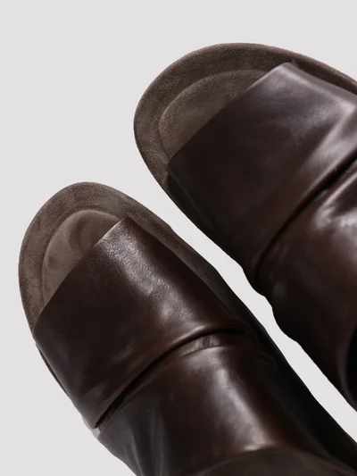 Шлепанцы цвет коричневый — превью 4