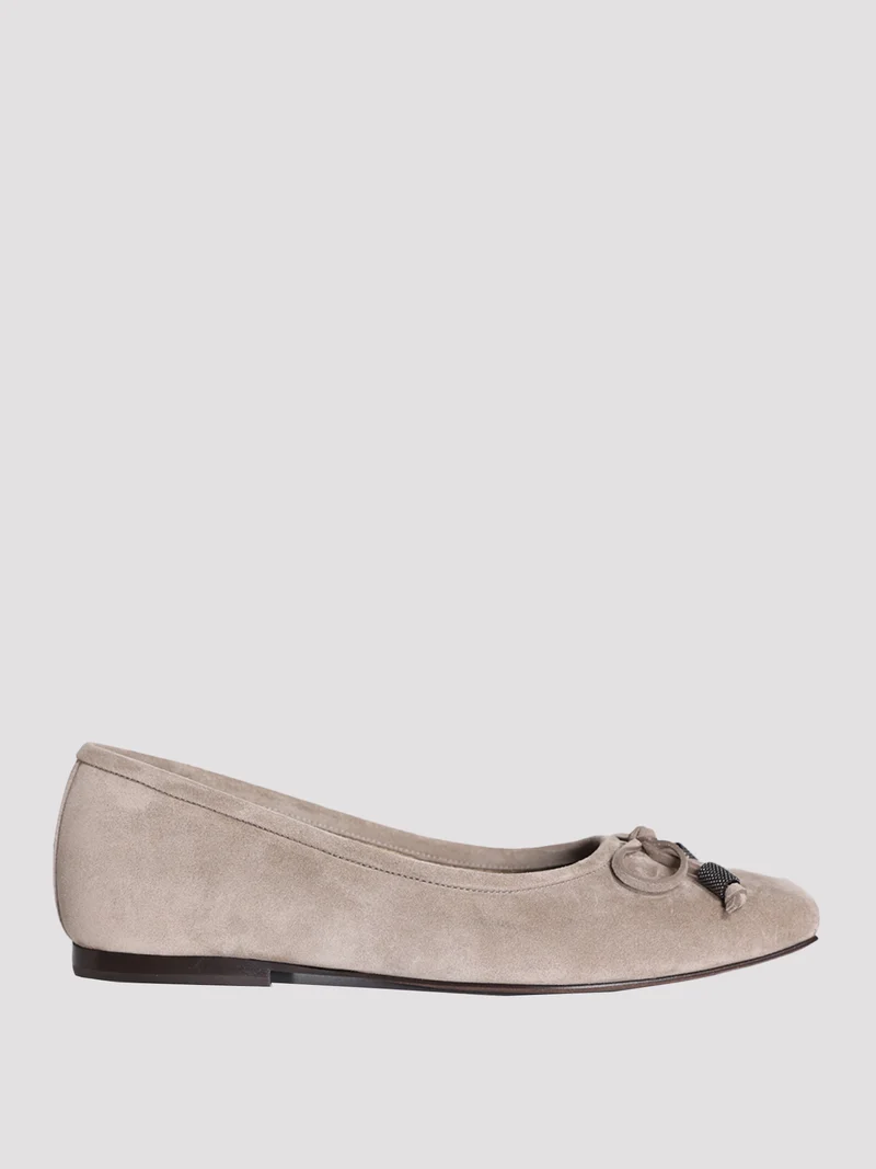 Балетки цвет серо-коричневый