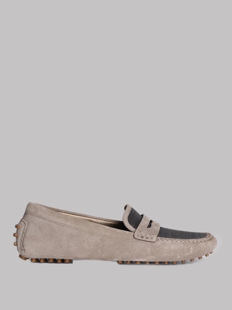 Мокасины цвет серо-коричневый
