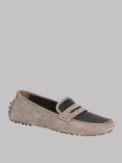Мокасины цвет серо-коричневый — превью 2