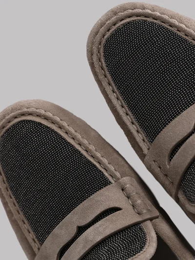 Мокасины цвет серо-коричневый — превью 4