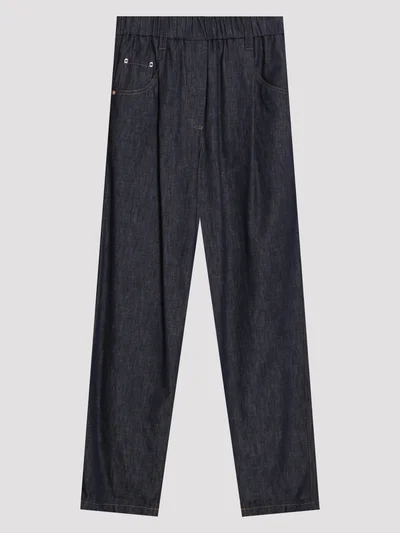 Джинсы цвет темно-синий — превью 1