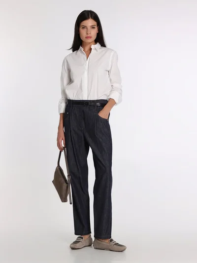 Джинсы цвет темно-синий — превью 2