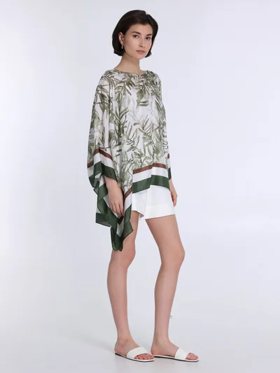 Блузка цвет зеленый — превью 4