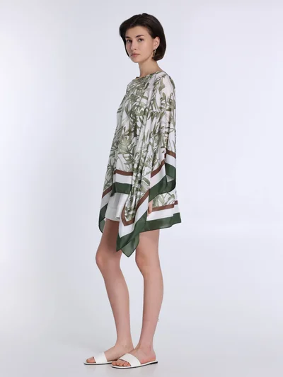 Блузка цвет зеленый — превью 5