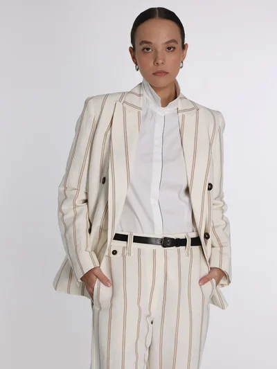 Жакет цвет молочно-бежевый — превью 2