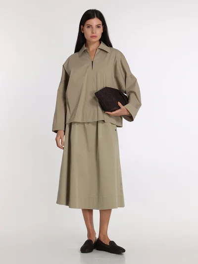 Юбка цвет бежевый — превью 3