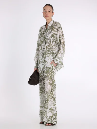 Брюки цвет зеленый — превью 4