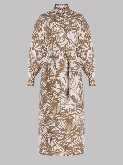 Платье цвет бежевый — превью 1