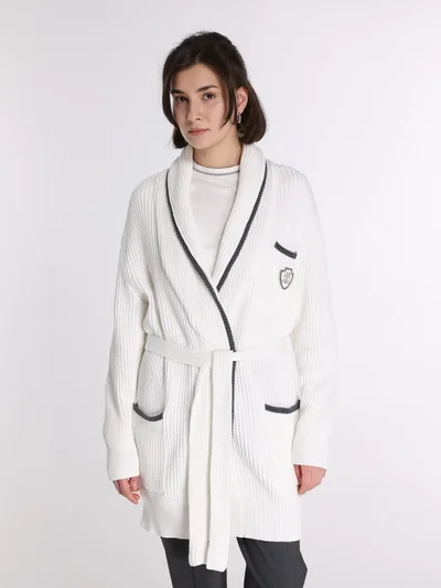 Кардиган цвет белый — превью 2