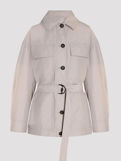 Куртка цвет светло-серый — превью 1