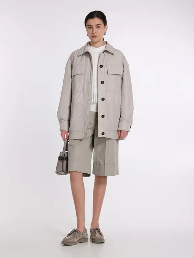 Куртка цвет светло-серый — превью 2