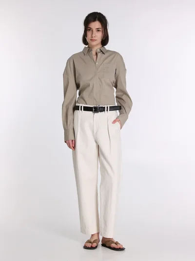 Брюки цвет молочный — превью 2