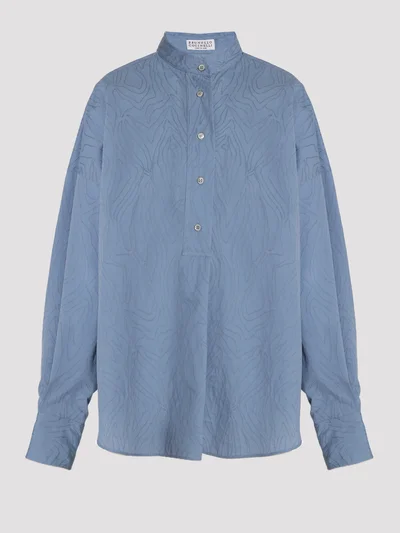 Рубашка цвет голубой — превью 1