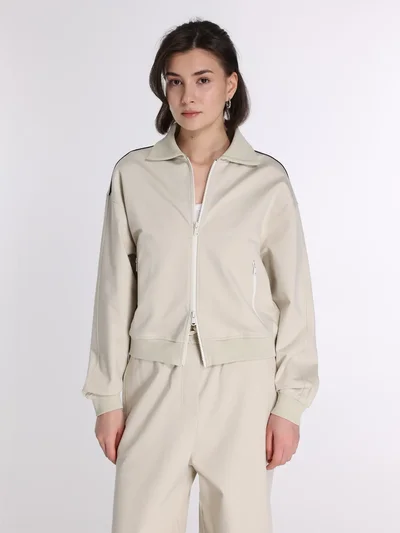 Толстовка цвет светло-бежевый — превью 2