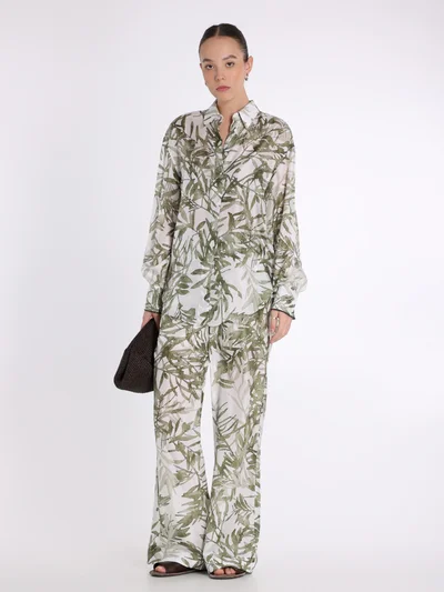 Блузка цвет зеленый — превью 5