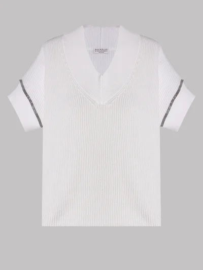 Пуловер цвет белый — превью 1