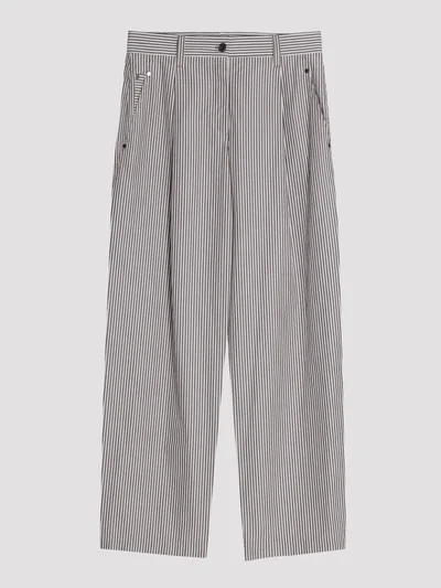 Брюки цвет шоколадно-белый — превью 1