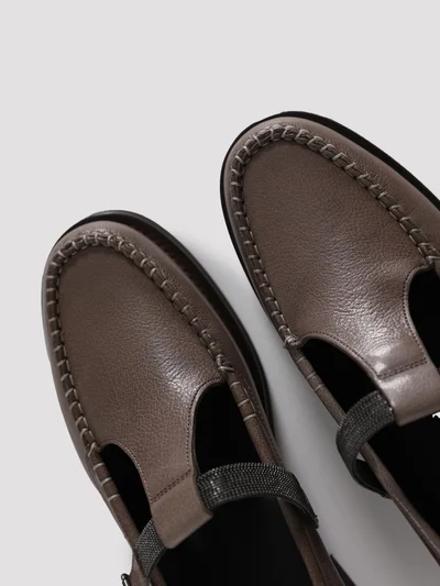 Лоферы цвет коричневый — превью 4