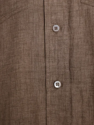 Рубашка цвет коричневый — превью 5