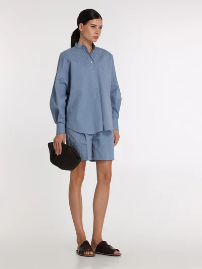 Шорты цвет голубой — превью 3