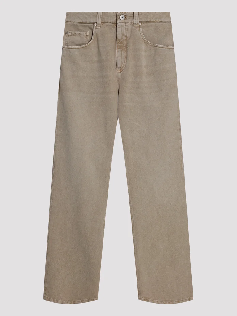 Джинсы цвет кофейный