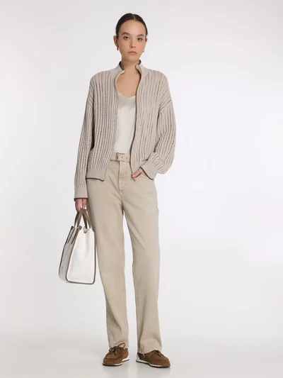 Джинсы цвет молочный — превью 2