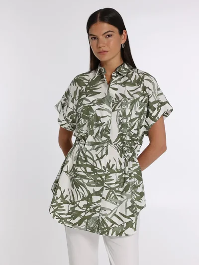 Рубашка цвет зеленый — превью 2