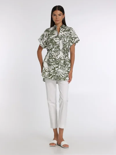 Рубашка цвет зеленый — превью 5