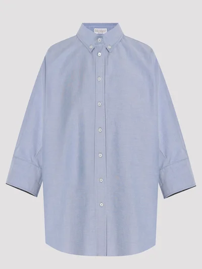 Рубашка цвет голубой — превью 1