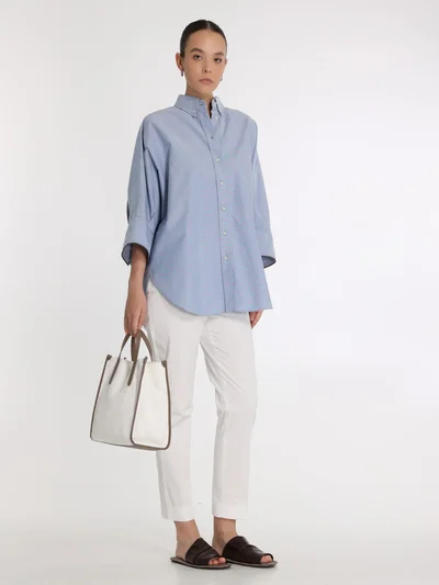 Рубашка цвет голубой — превью 3