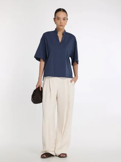 Рубашка цвет синий — превью 2