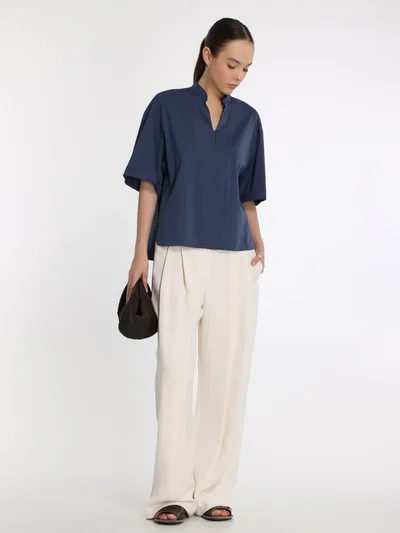 Рубашка цвет синий — превью 3