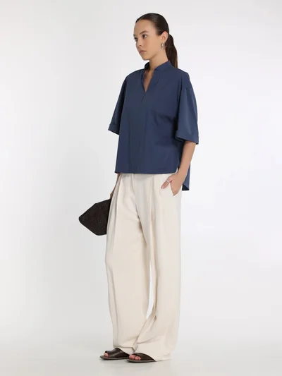 Рубашка цвет синий — превью 4