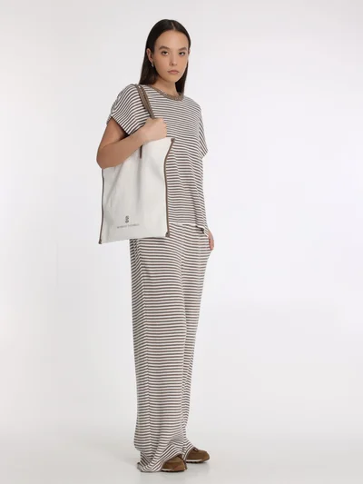 Брюки цвет молочно-бежевый — превью 4