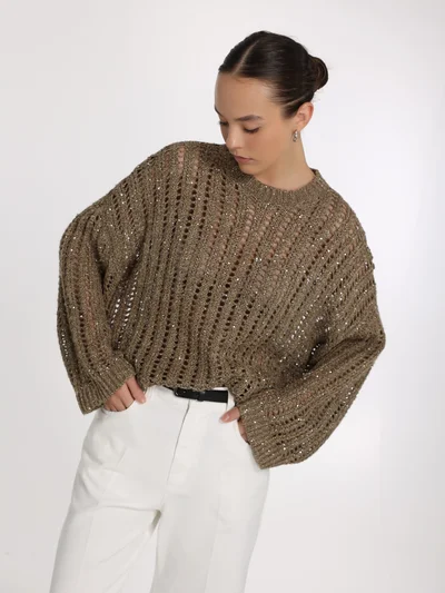 Джемпер цвет кэмэл — превью 5