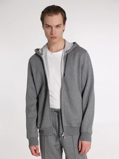 Толстовка цвет серый — превью 2