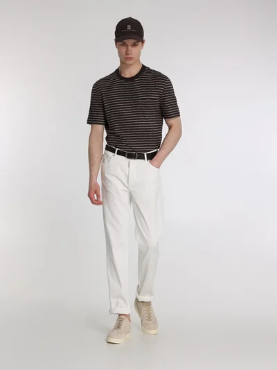 Футболка цвет коричневый — превью 2