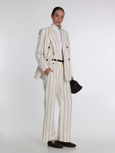 Брюки цвет молочно-бежевый — превью 2