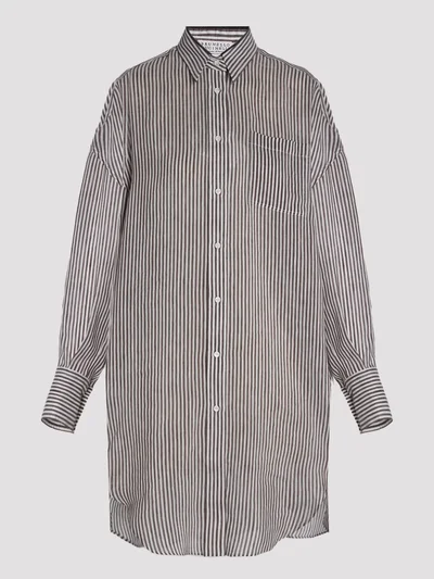 Рубашка цвет коричневая — превью 1